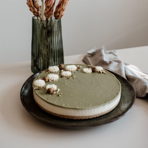 pisztácia, krémsajt, fehér csoki torta